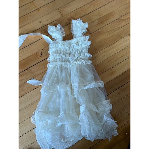 Everfairy cream lace little girls dress - Picture 5 of 6